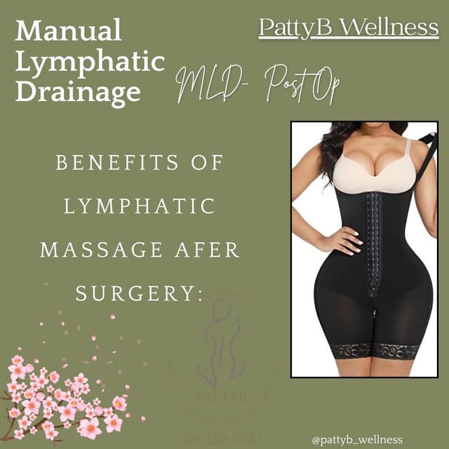 Post Op Lymphatic 12 Massage at Pattyb Wellness in Bellmore, NY